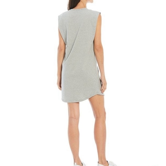 GIBSON LATIMER JERSEY KNIT STRIPE DRESS SIZE MEDIUM - Picture 4 of 7